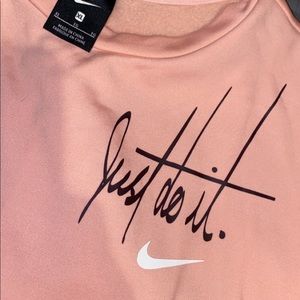 Nike sweatshirt with pockets - light pink - VERY soft!